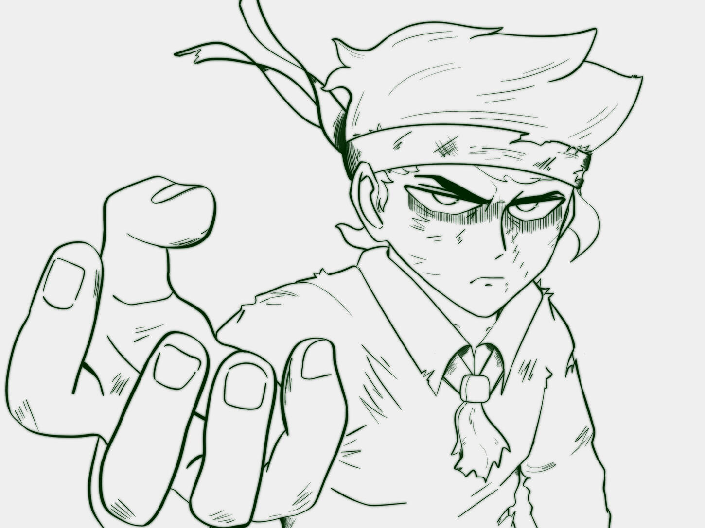 Lineart Half Body: $50